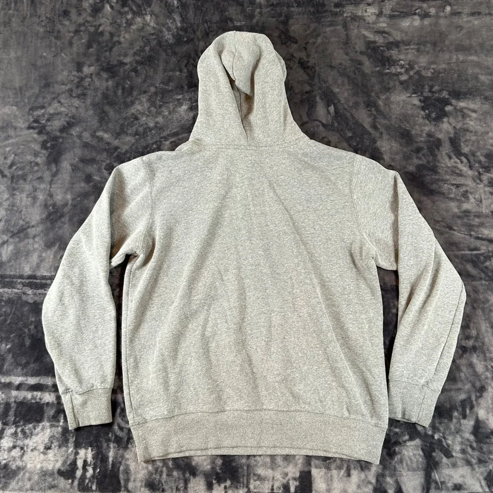 The North Face Hoodie Mens Medium Gray Grizzly Bear Graphic Pullover Sweatshirt